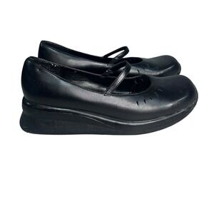 Steve Madden Jazmine Women's Mary Jane Platform Size 9‎ Leather Vtg Black Y2K